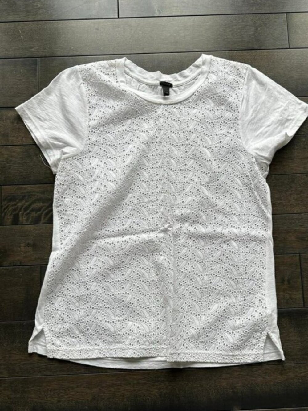 J.Crew Eyelet Cotton T-shirt